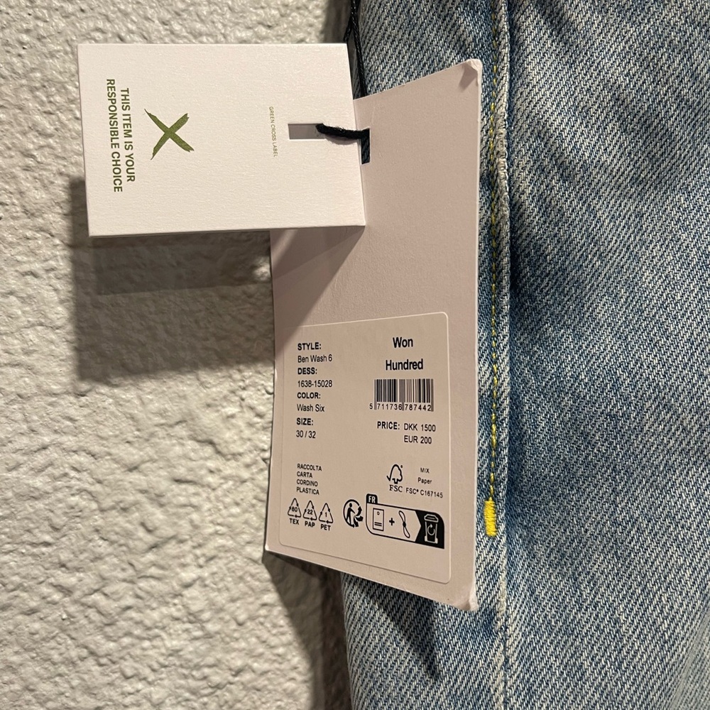 Won Hundred Ben Wash 6 Jeans 30x32 NWT - Picture 4 of 8